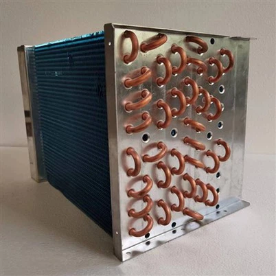 HVAC کاپر ٹیوب ایلومینیم فائنڈ ٹائپ کنڈینسر